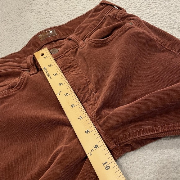 Mother Jeans Mid Rise Rider Ankle Corduroy Pants Womens 28 Brown Rum Russian - Picture 12 of 16